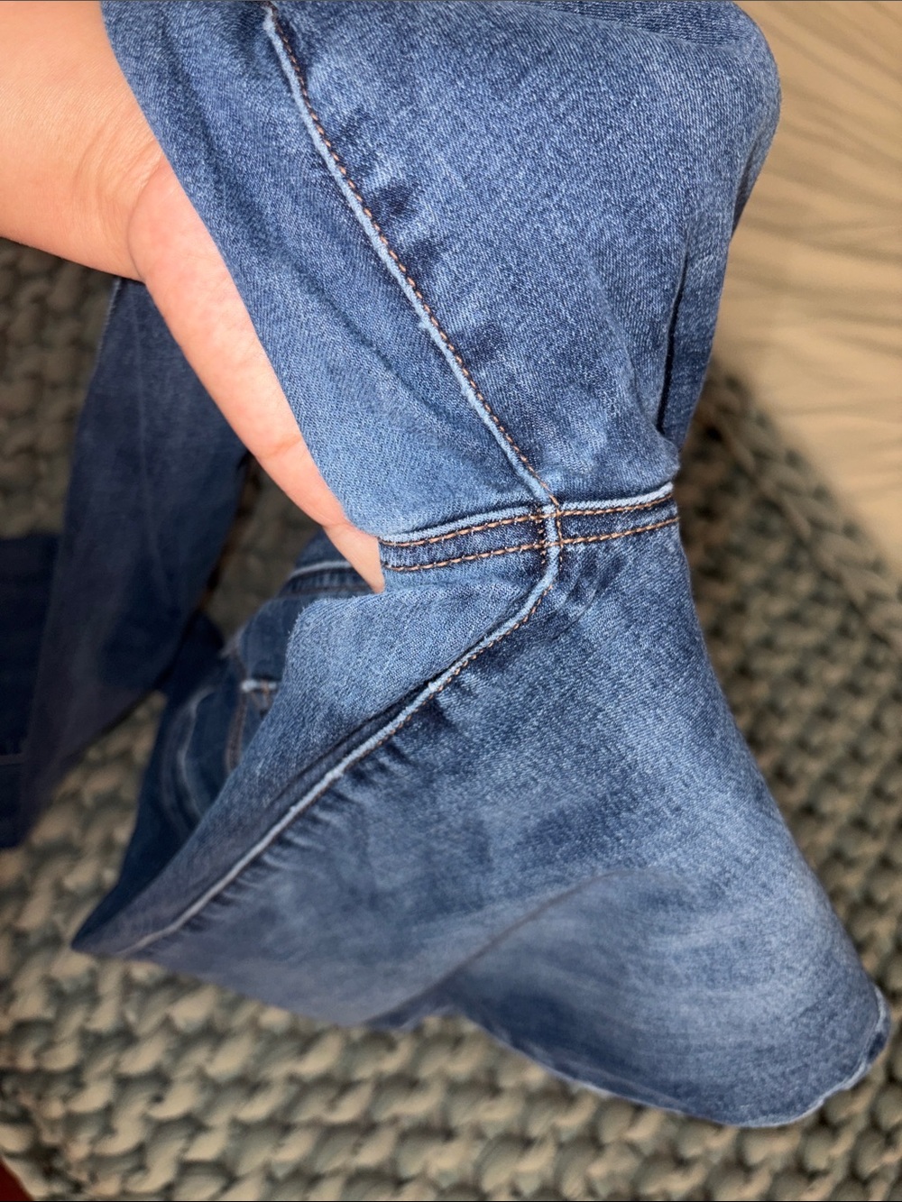 AE Hi rise skinny kick stretch denim jeans size 10 regular - Picture 12 of 12